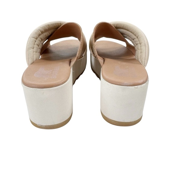 Sorel Women's Cameron Flatform Puff Mule Beige Cream Size 9.5 - Picture 7 of 16